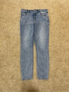 Studio Blue Aranza White Washed Light Blue Denim Skinny Jeans - Size 29 in.